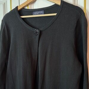 Jones New York Black Cotton Sweater